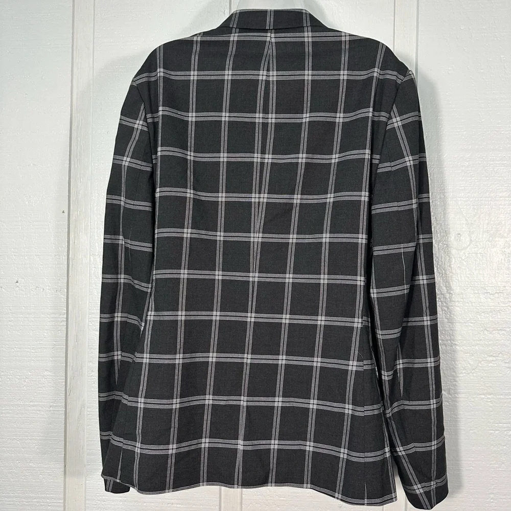 ASOS Men’s Black and White Window Pane Blazer Size 42R NWOT